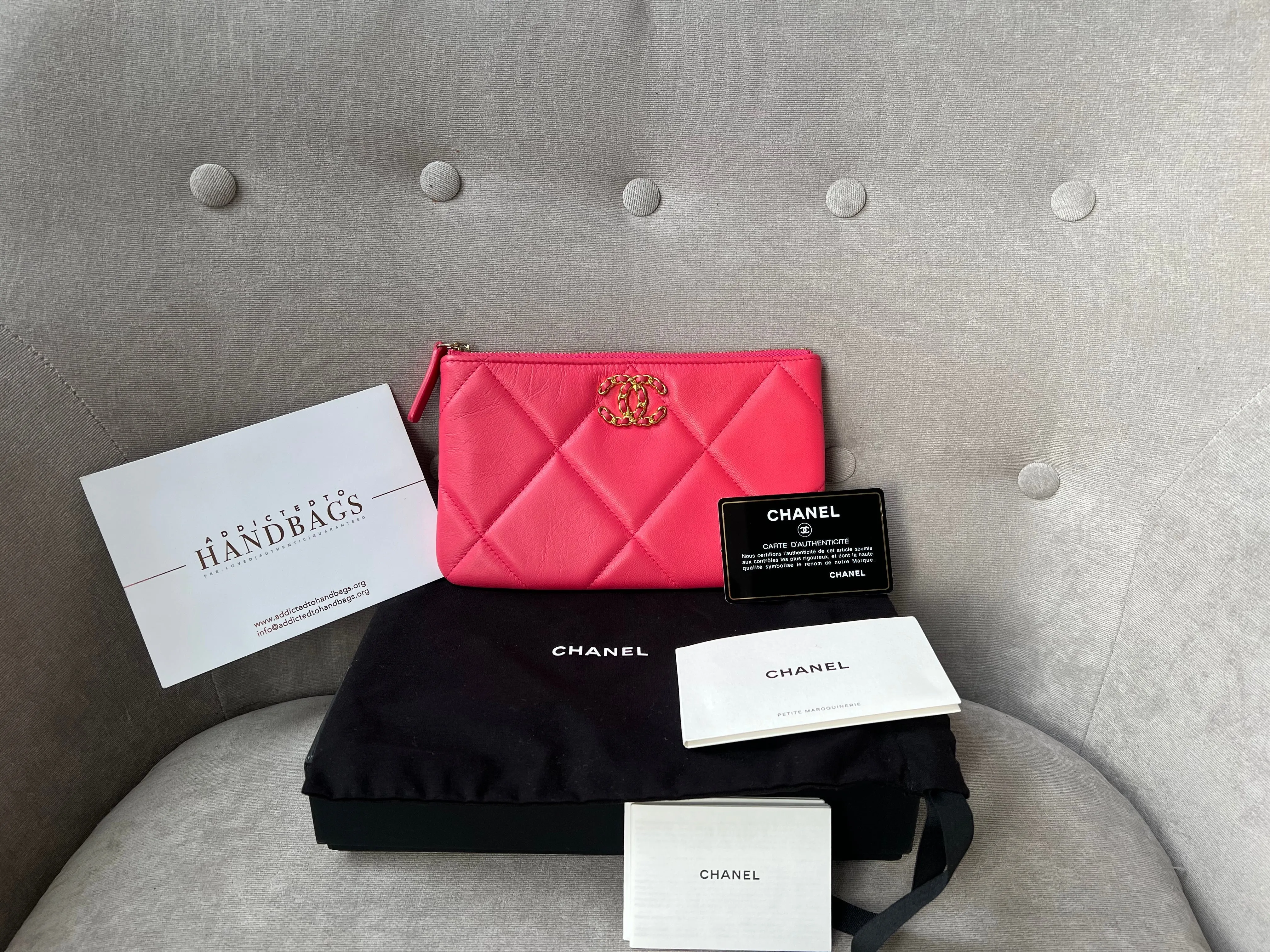 Chanel 19 Pink Small Ocase