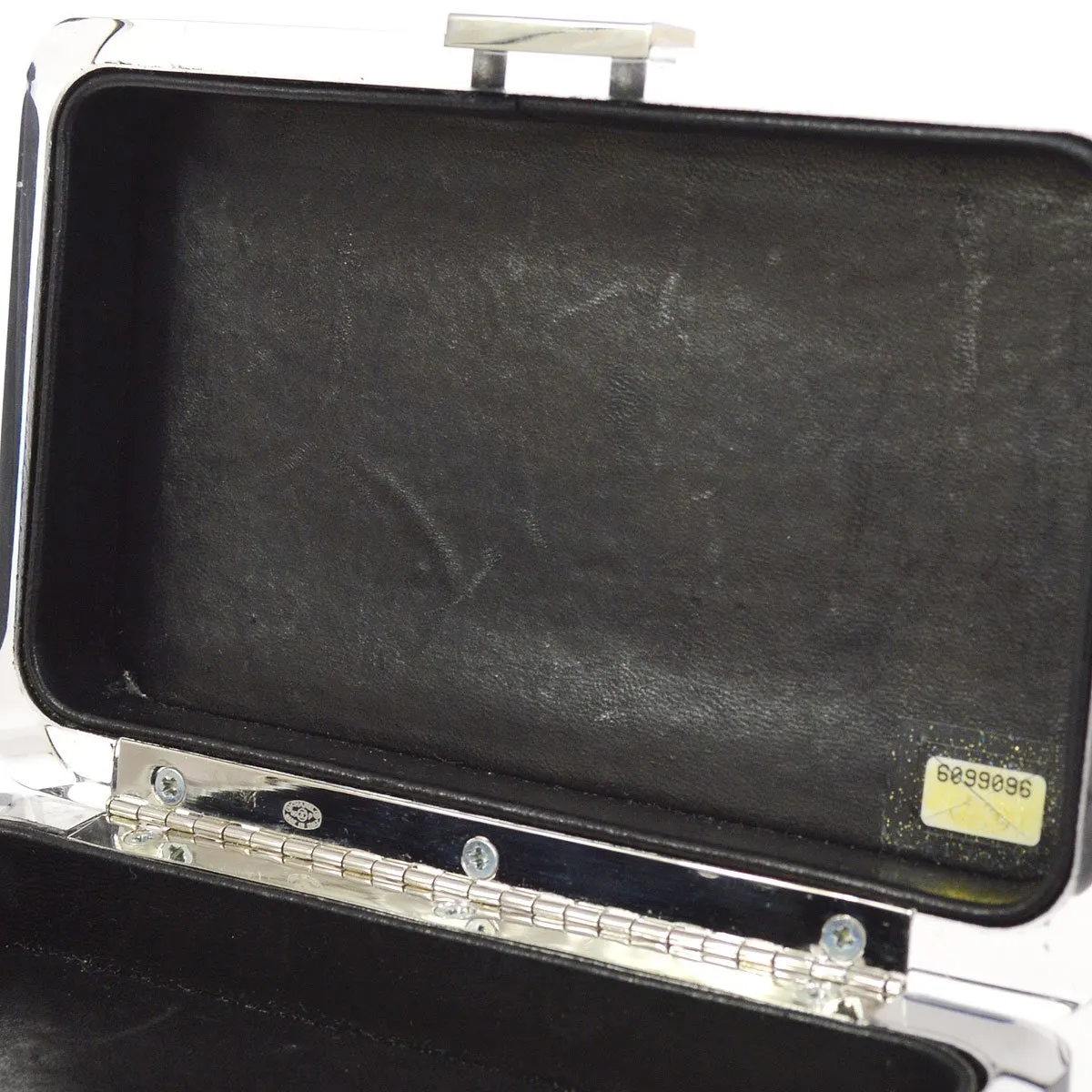 CHANEL 2004-2005 Black acrylic Evening Bag ao24589