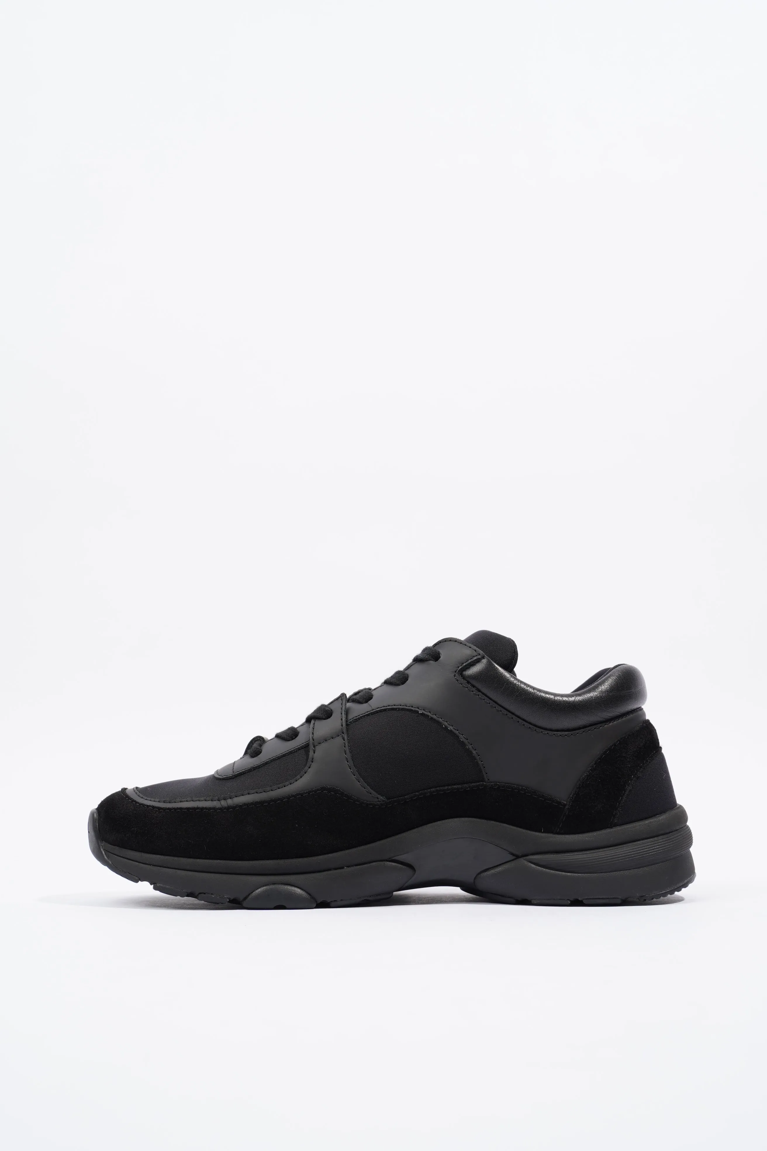 Chanel CC Logo Sneaker Black Suede EU 37.5 UK 4.5