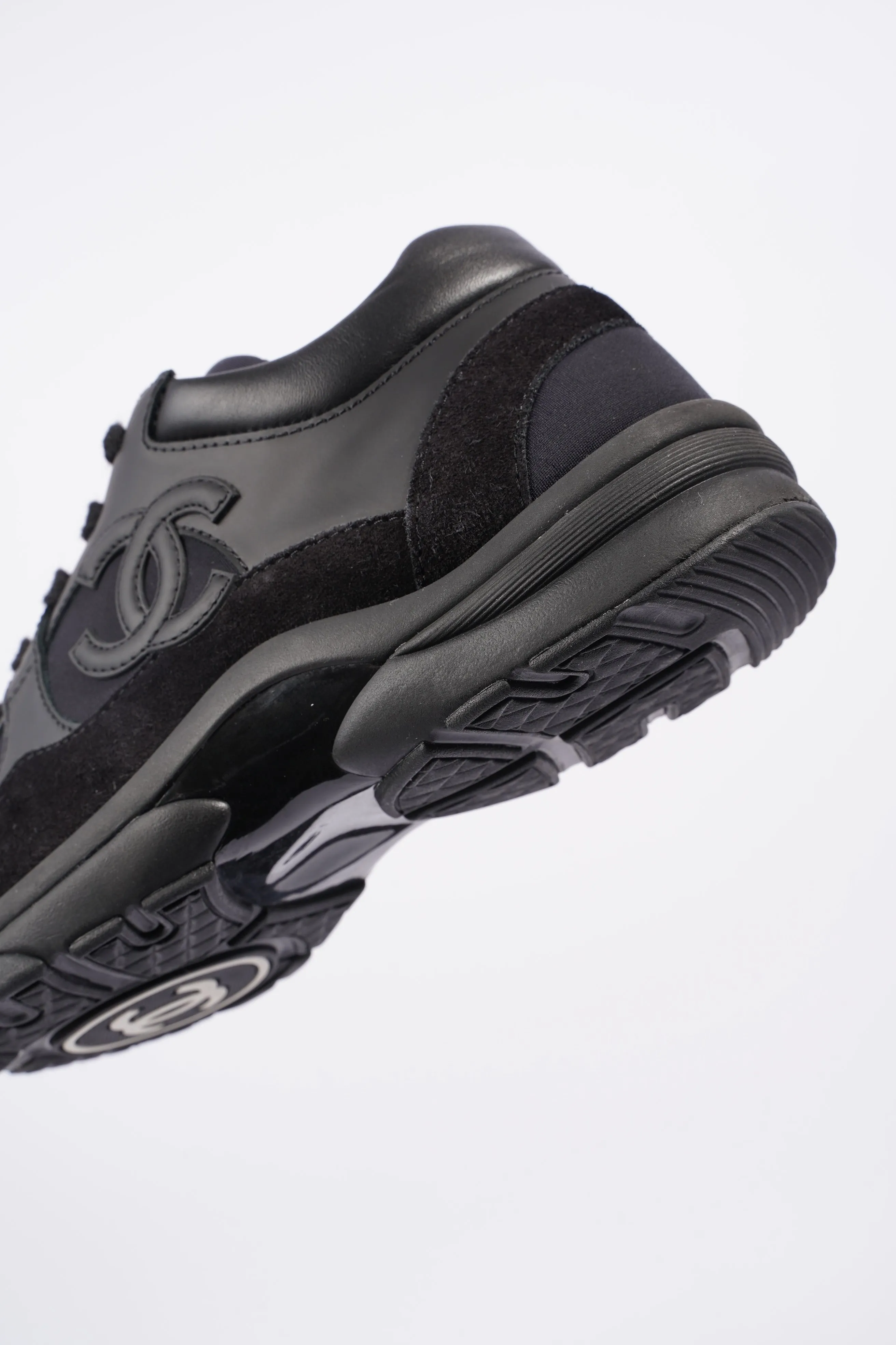 Chanel CC Logo Sneaker Black Suede EU 38 UK 5