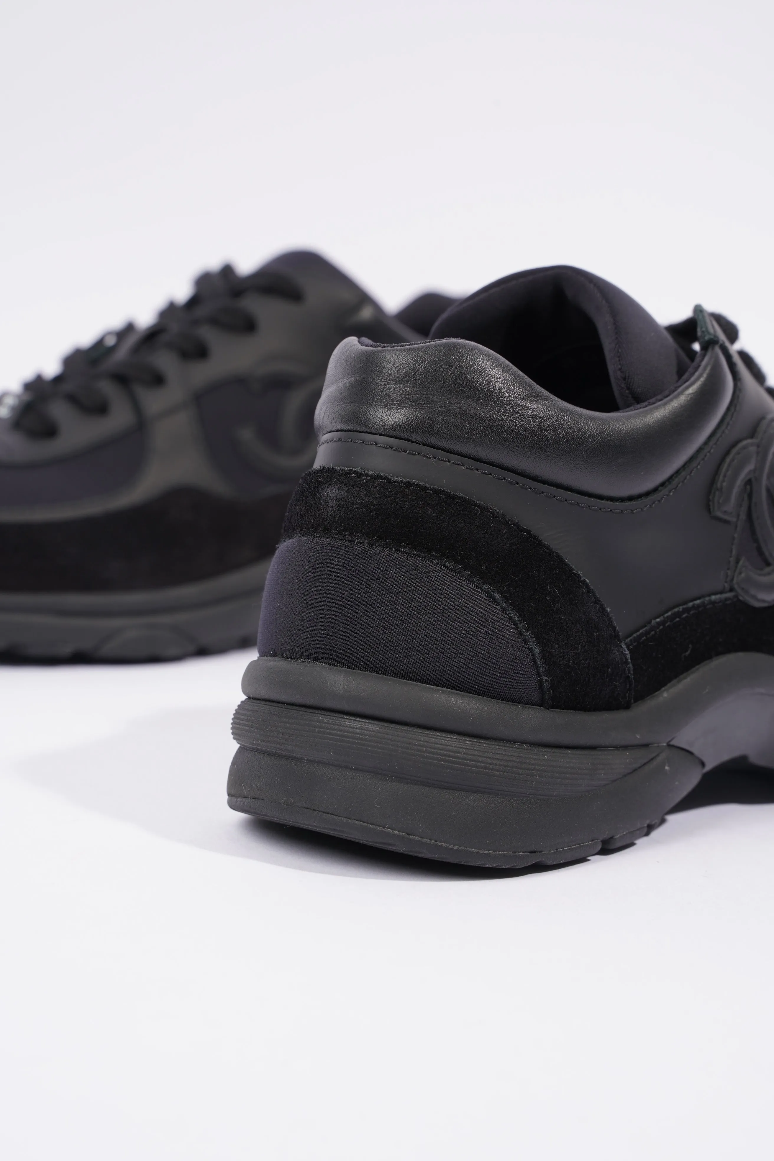 Chanel CC Logo Sneaker Black Suede EU 38 UK 5