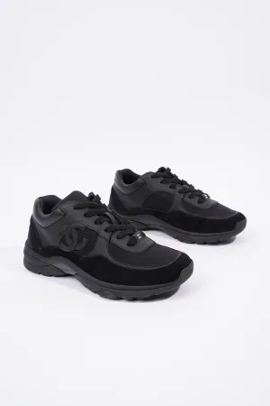 Chanel CC Logo Sneaker Black Suede EU 38 UK 5