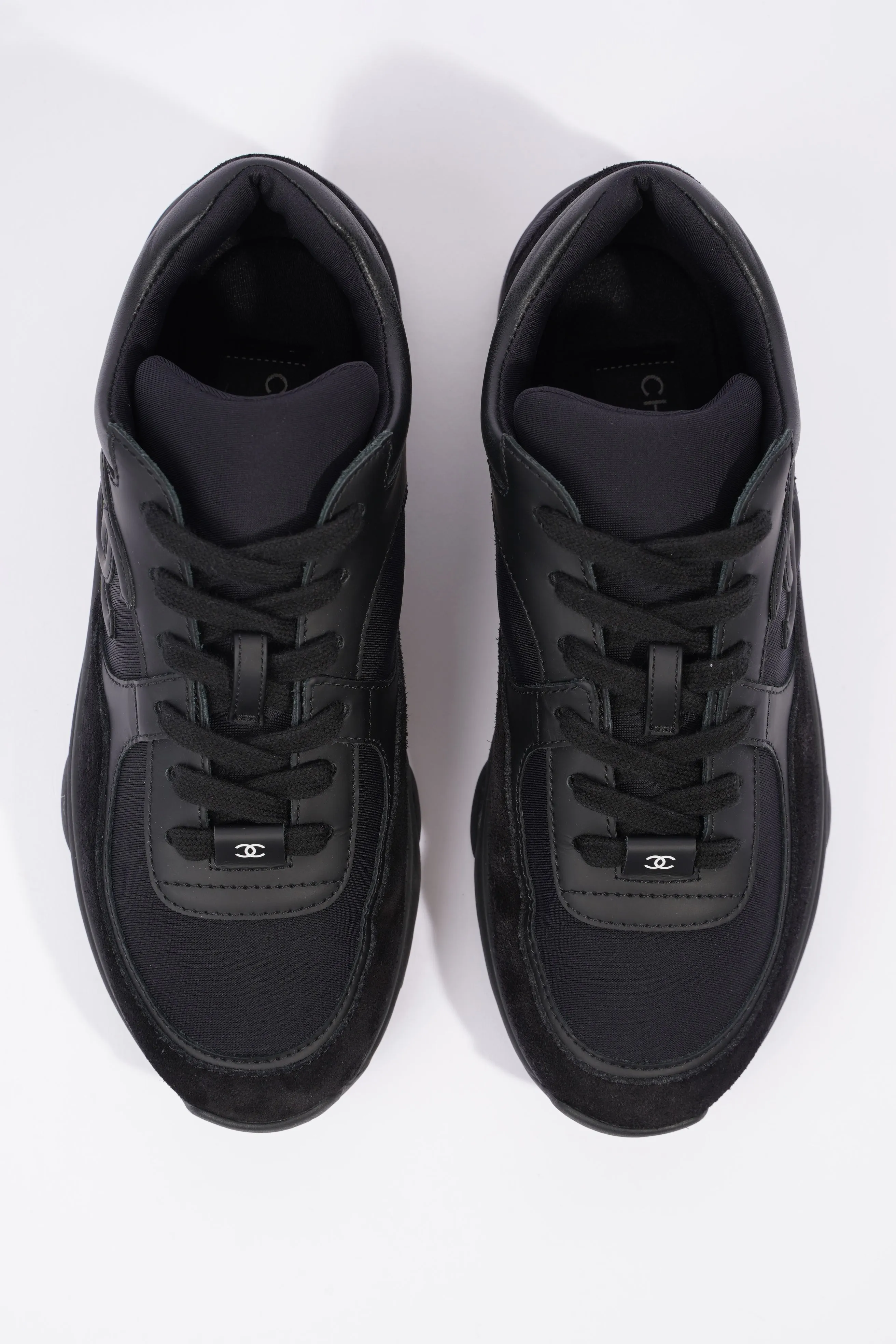 Chanel CC Logo Sneaker Black Suede EU 38 UK 5