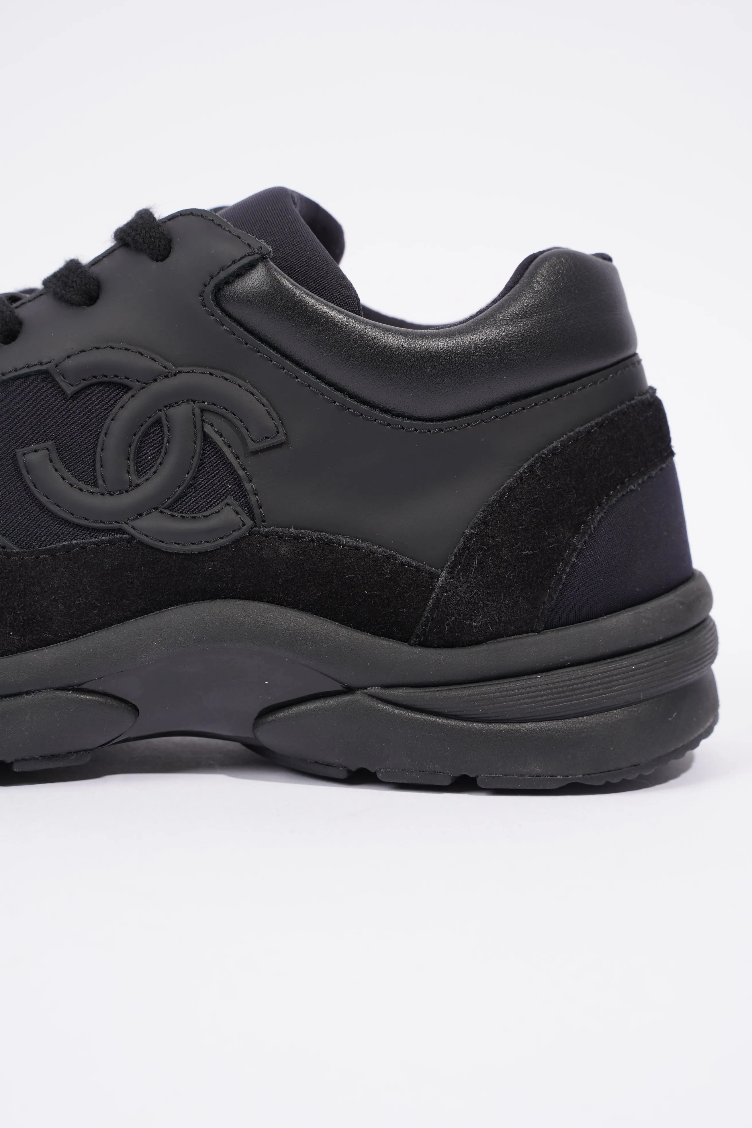 Chanel CC Logo Sneaker Black Suede EU 38 UK 5