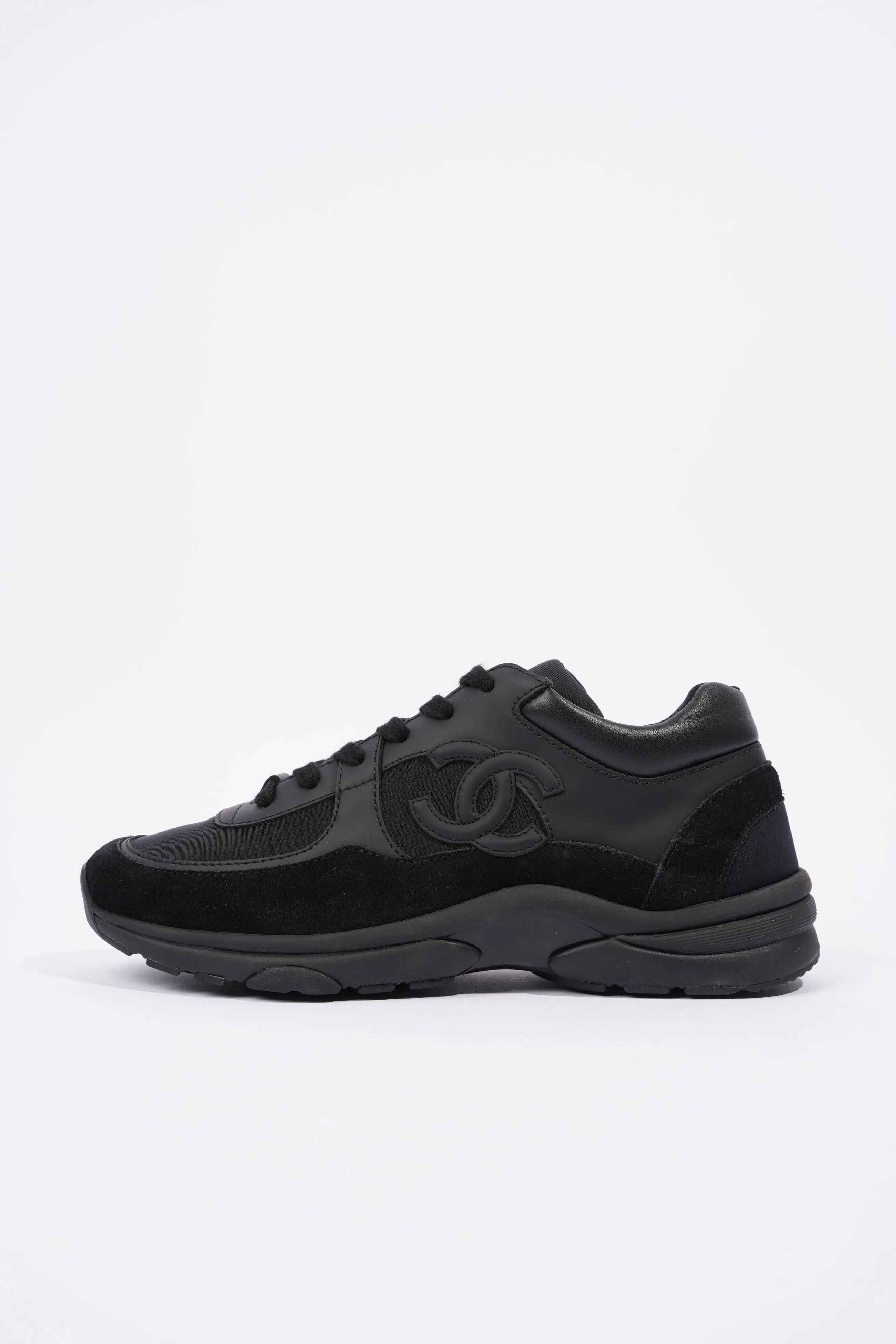 Chanel CC Logo Sneaker Black Suede EU 38 UK 5