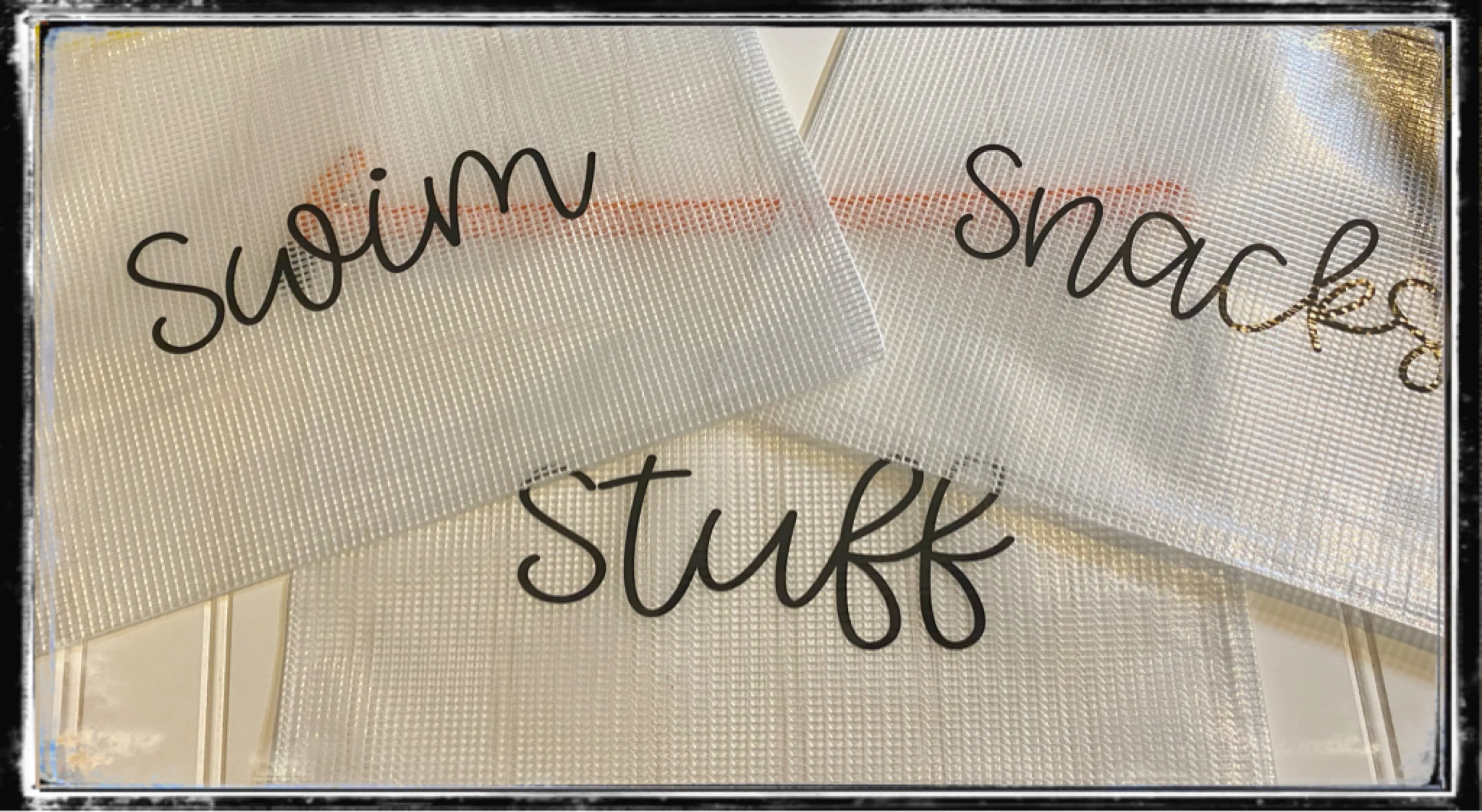 Clear zipper bags