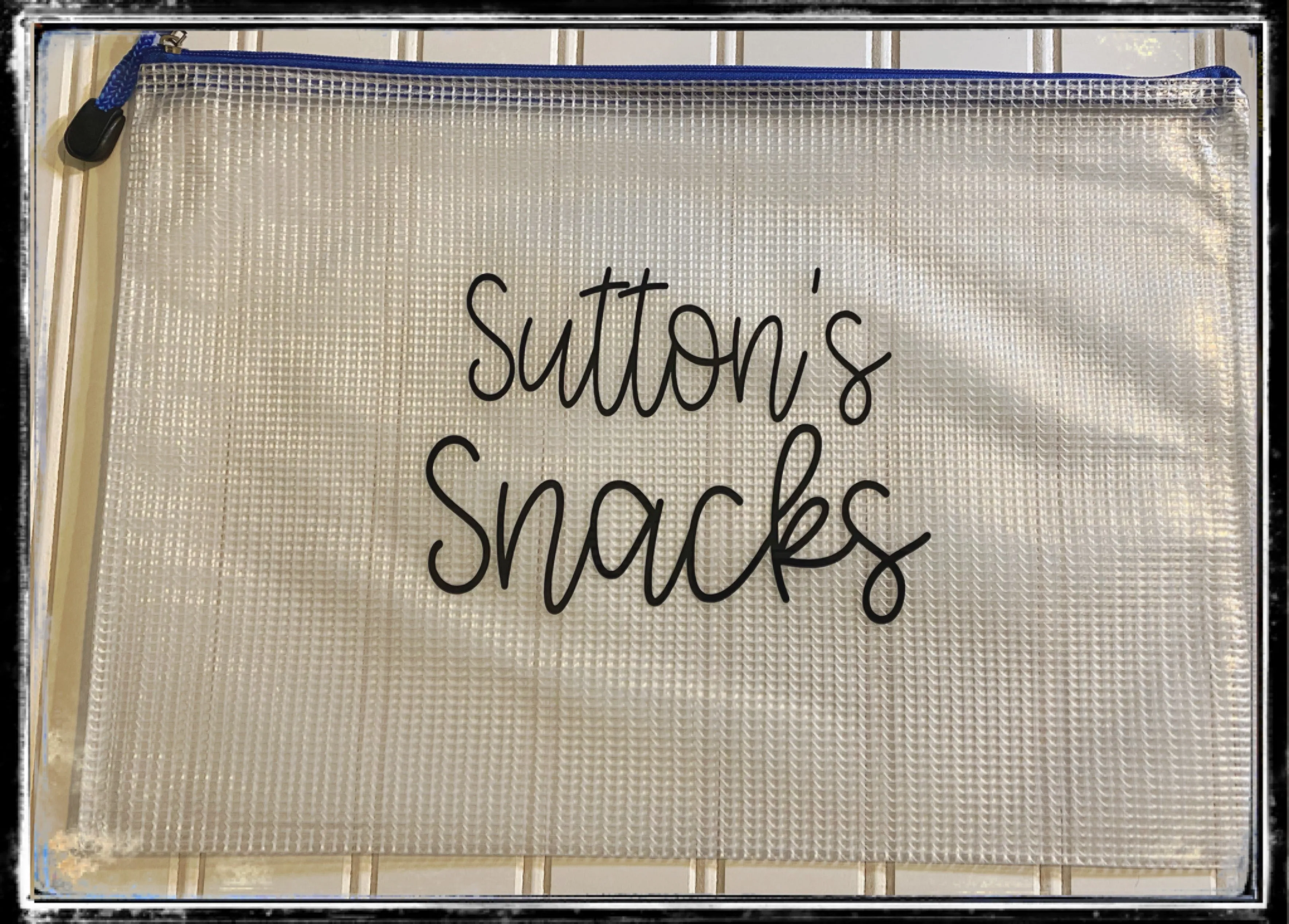 Clear zipper bags