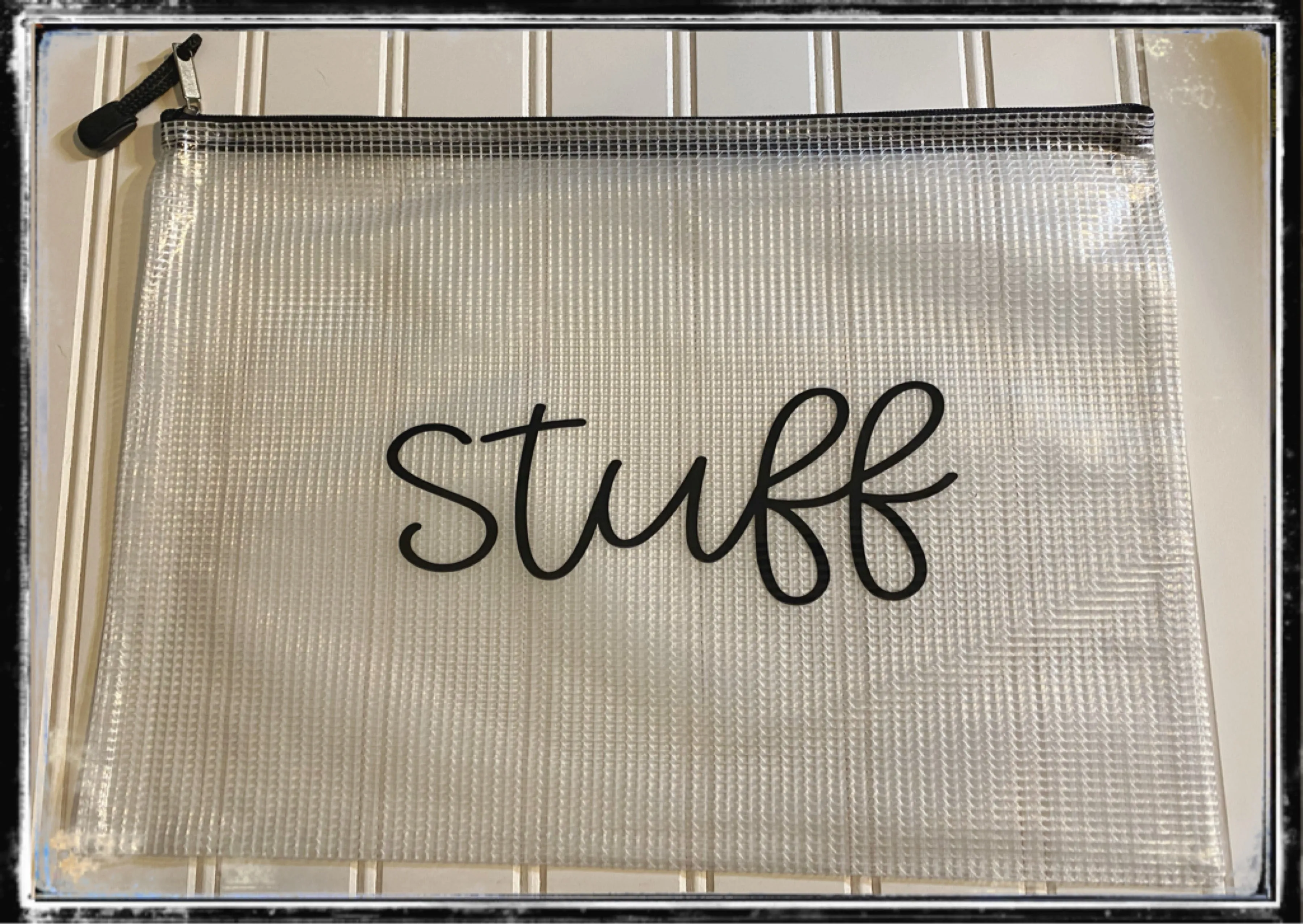 Clear zipper bags