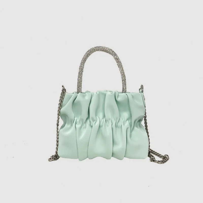 Evening Bag For Women Rhinestone Portable Crossbody Chain Bag
