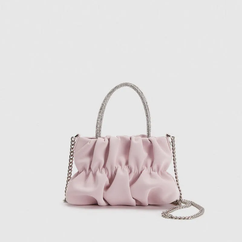Evening Bag For Women Rhinestone Portable Crossbody Chain Bag