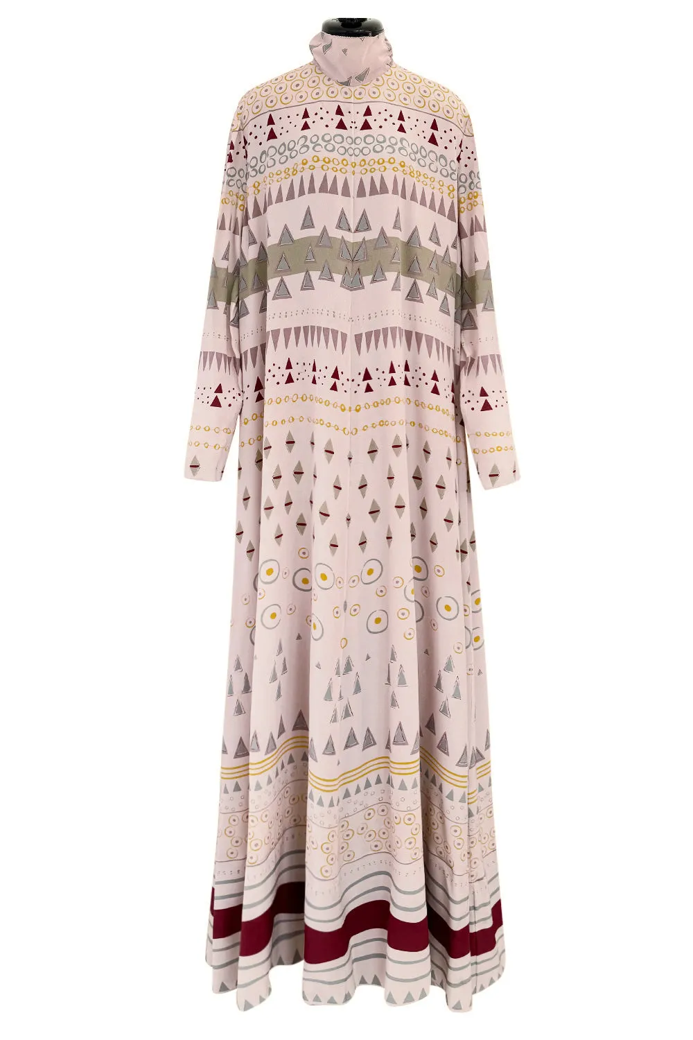 Fall 2016 Valentino by Pierpaolo Piccioli & Maria Grazia Chiuri Runway Look 26 Dusty Pink Printed Silk Dress