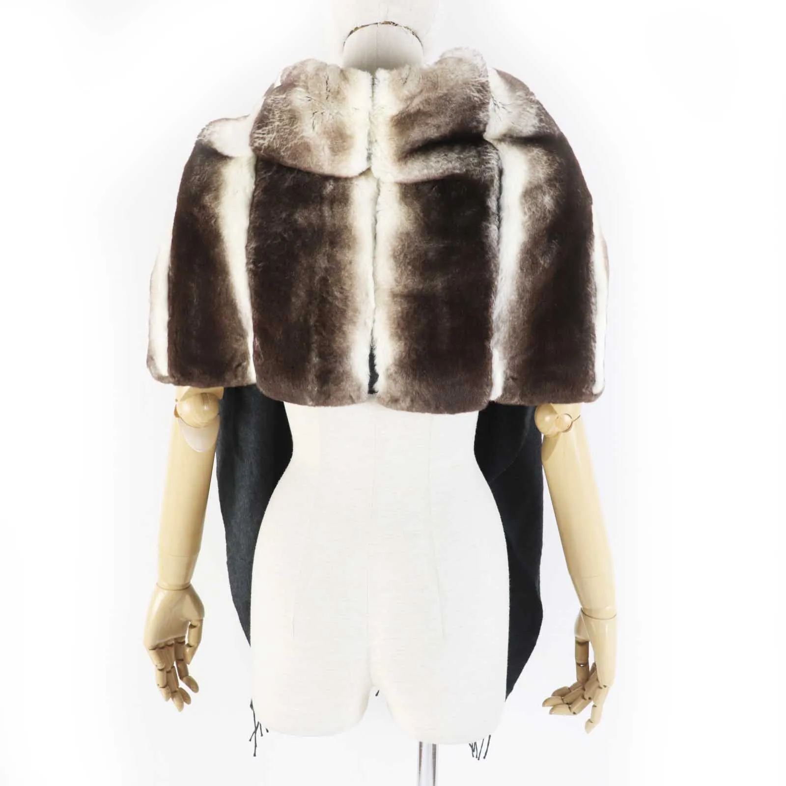 FENDI Scarf FVG480 origura Brown gray
