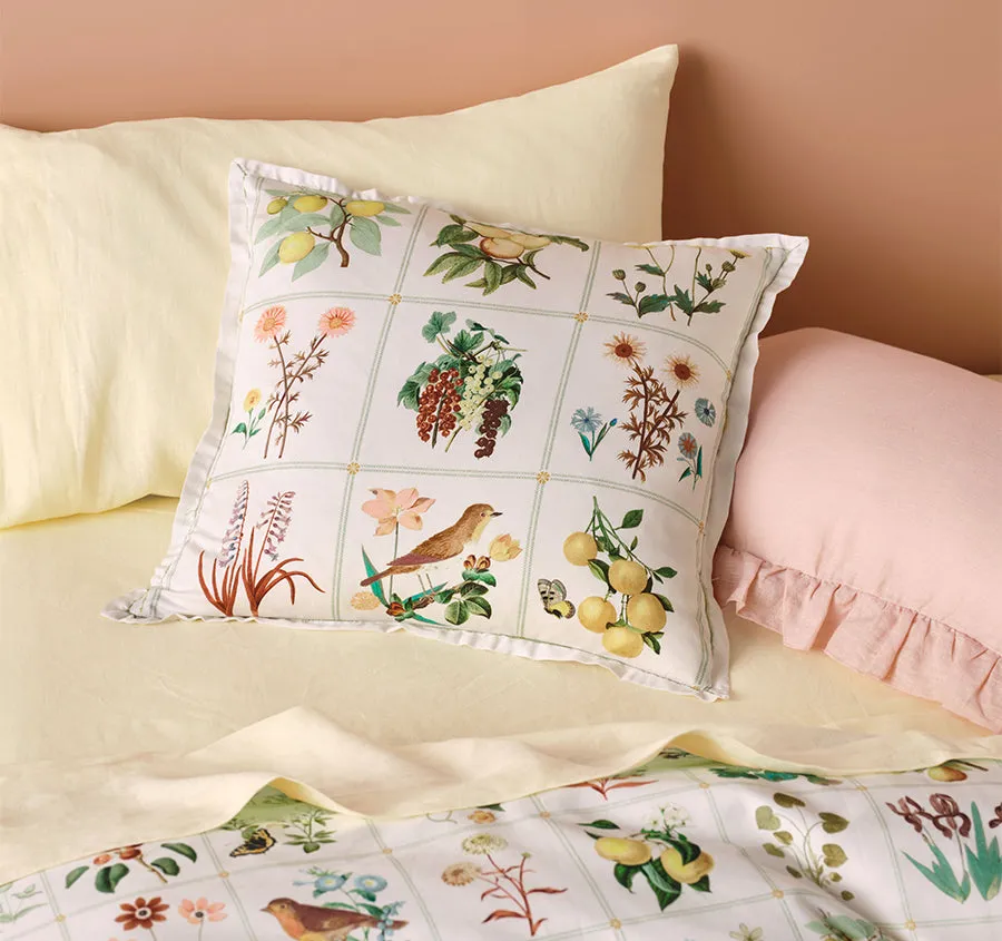 Garden Bed 48x48cm Filled Cushion Vanilla