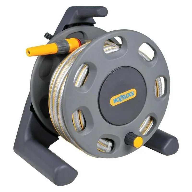 Hozelock Free Standing Hose Reel Set with 25m Hose