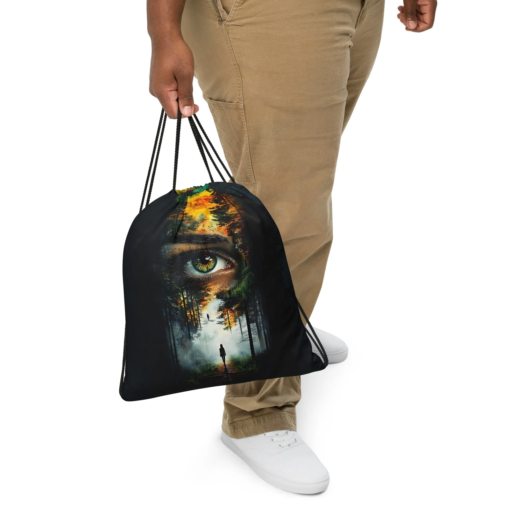 Inner Awakening Drawstring bag