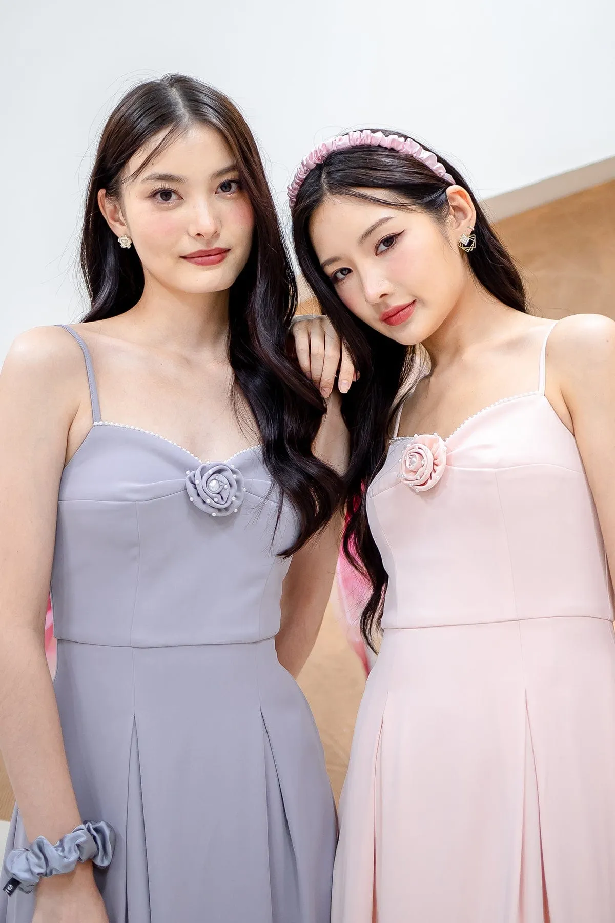 LAURELL EXQUISITE PEARL MAXI DRESS IN PERIWINKLE