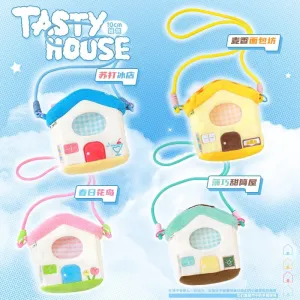 Lovely House Shape Plush Bag Itabag Shoulder Bag | Blue Yellow Pink Green - Can Put in Dolls and Phone and little stuffs Kawaii Style