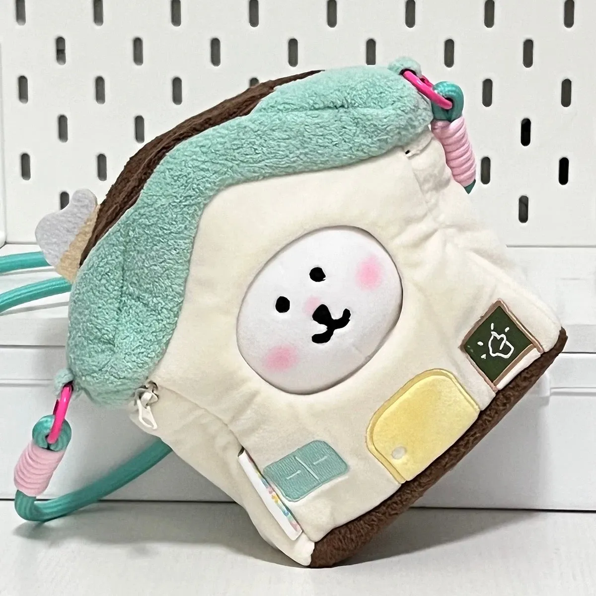 Lovely House Shape Plush Bag Itabag Shoulder Bag | Blue Yellow Pink Green - Can Put in Dolls and Phone and little stuffs Kawaii Style