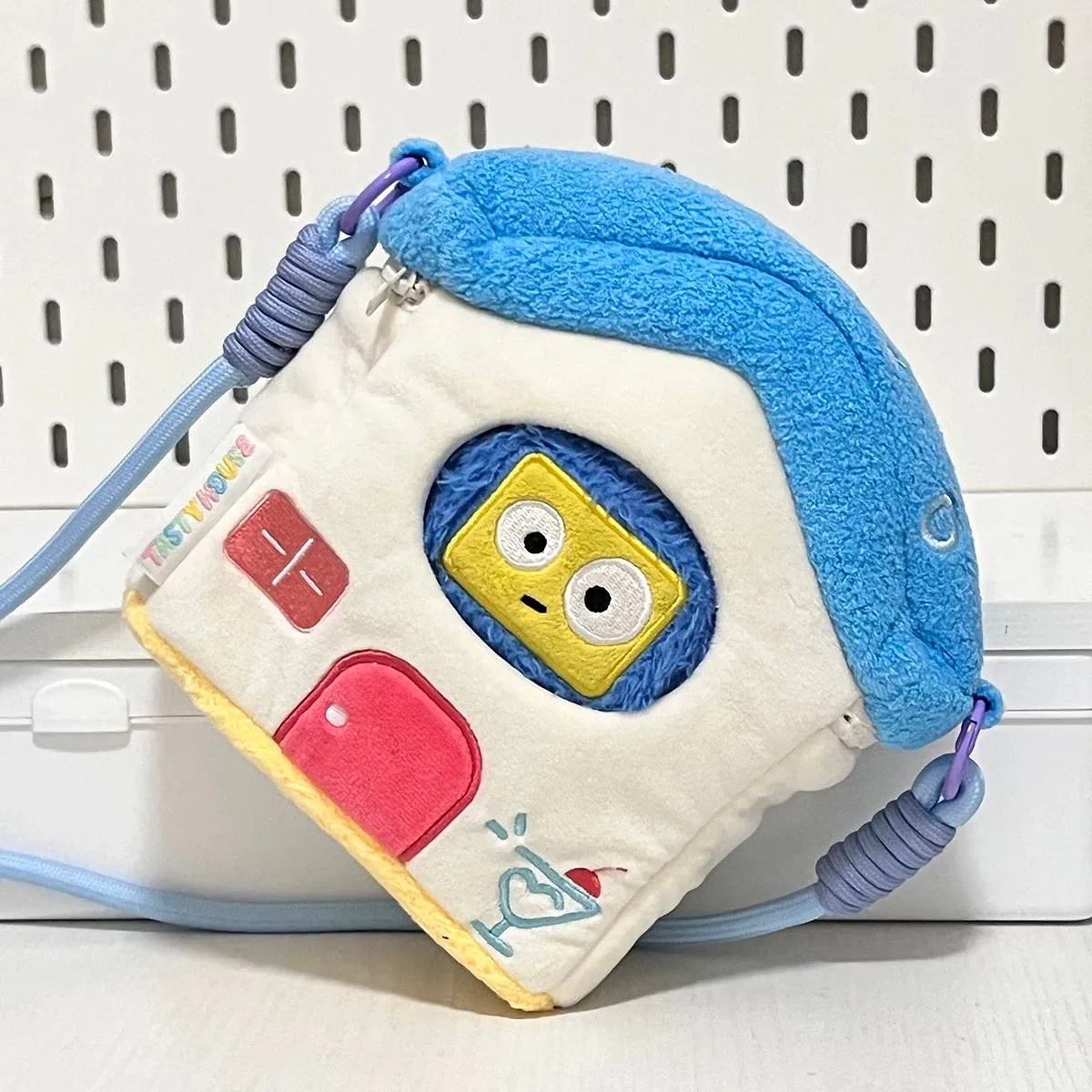Lovely House Shape Plush Bag Itabag Shoulder Bag | Blue Yellow Pink Green - Can Put in Dolls and Phone and little stuffs Kawaii Style