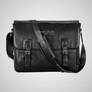 Men's Leather Laptop Bag Briefcase Satchel Shoulder Messenger Bag