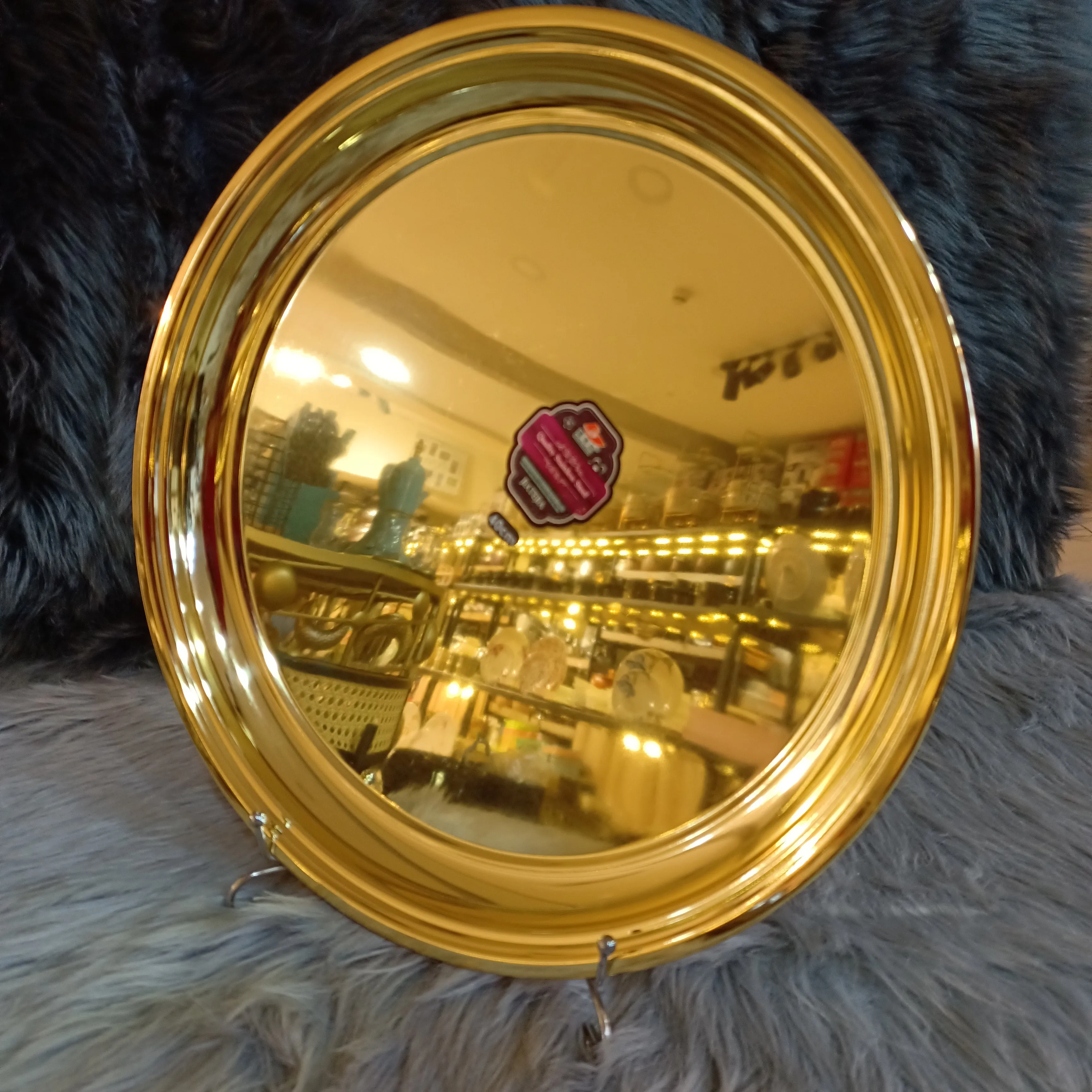 Round Golden Fruit Tray (40cm)